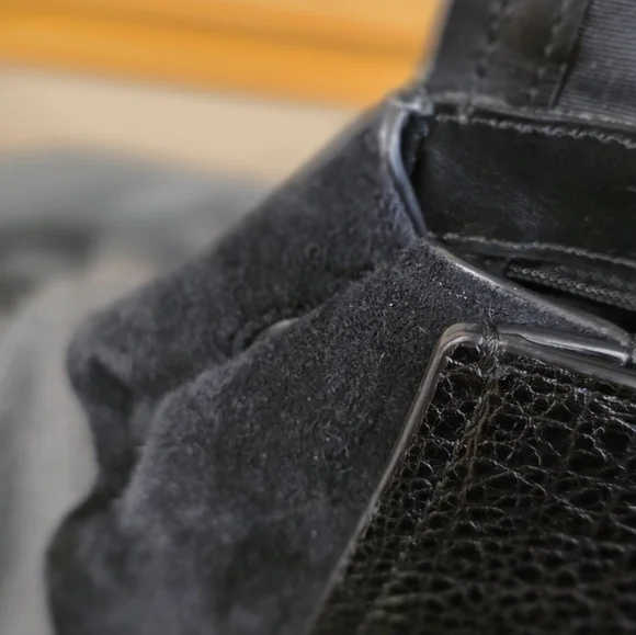 COACH FAYE CARRYALL Black Leather & Suede Satchel. NO CALLOUTS. EUC - Picture 13 of 16